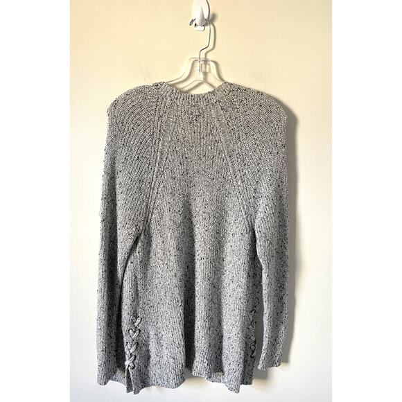 American Eagle Outfitters Rope Long Cardigan Sweater Black White Size Medium - Picture 2 of 7